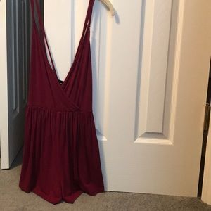 Wet seal maroon romper